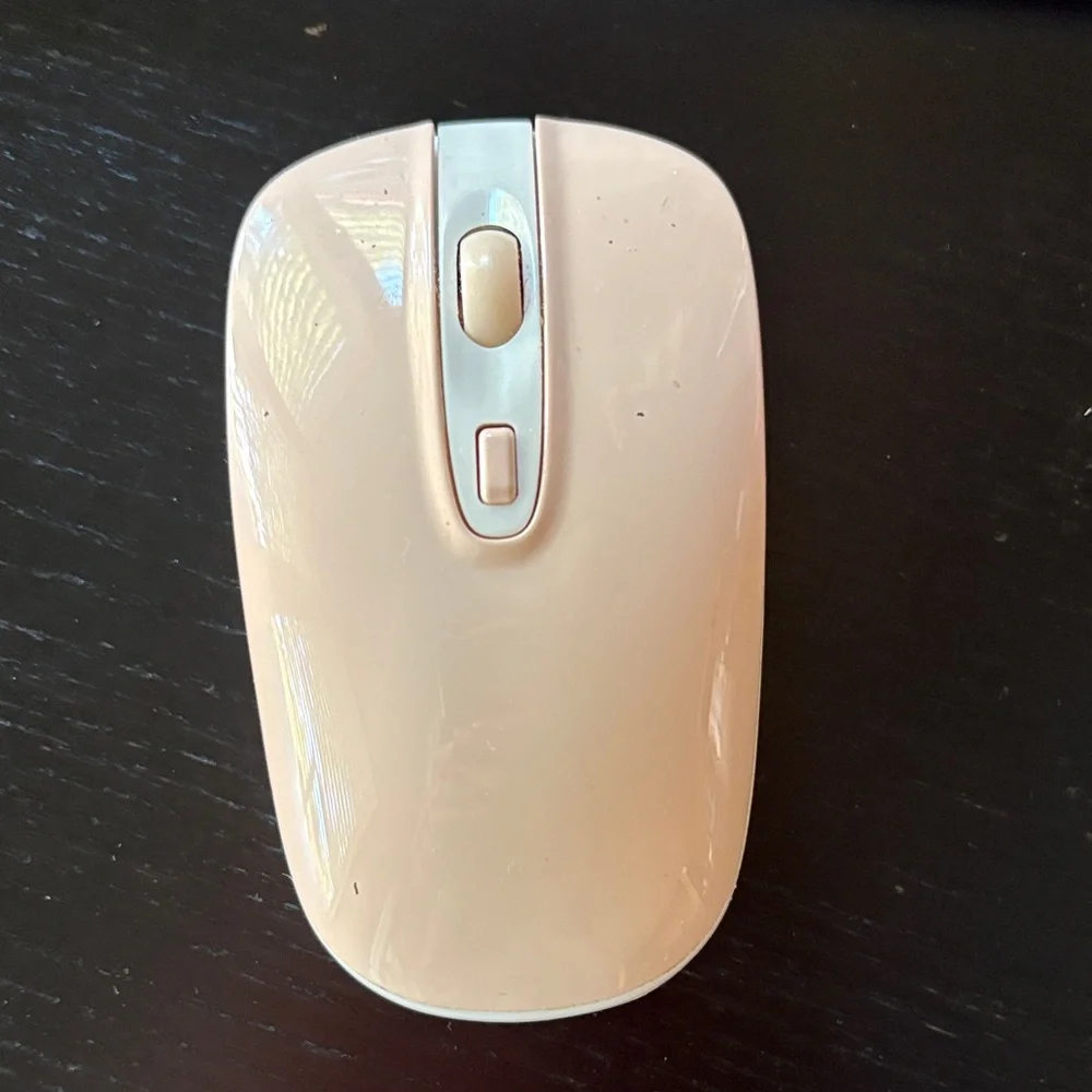 Cimetech Pink and White Wireless Keyboard and Mouse Set